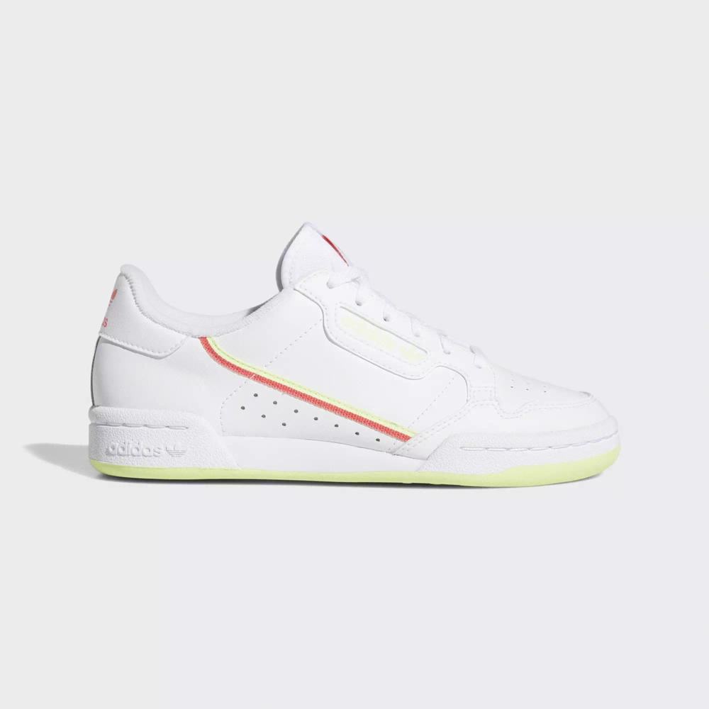 Adidas Continental 80 Tenis Blancos Para Niña (MX-39512)